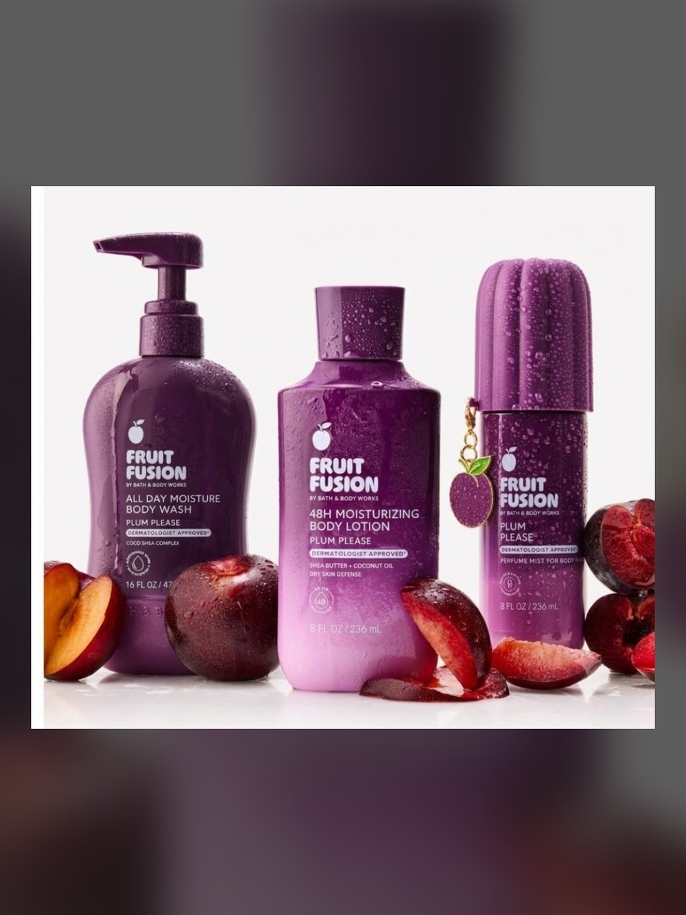 Bath And Body Works Fruit Fusion Plum Please Trio